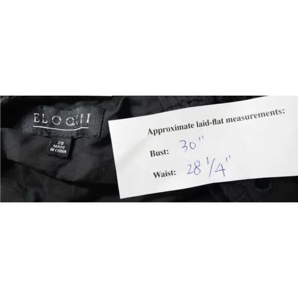 New! Eloquii Eyelet Dress With Sheer Detail black , size 28 - Picture 13 of 13